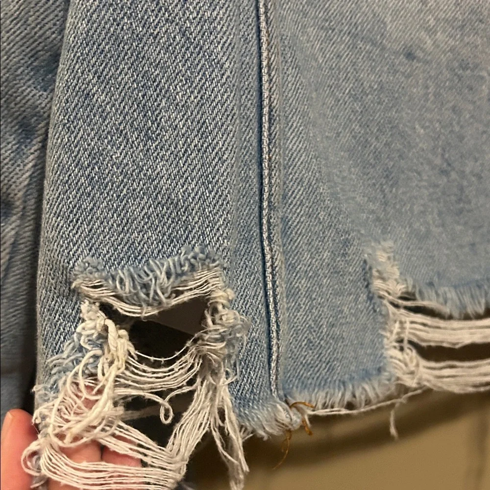 Distressed denim jacket - Picture 8 of 9